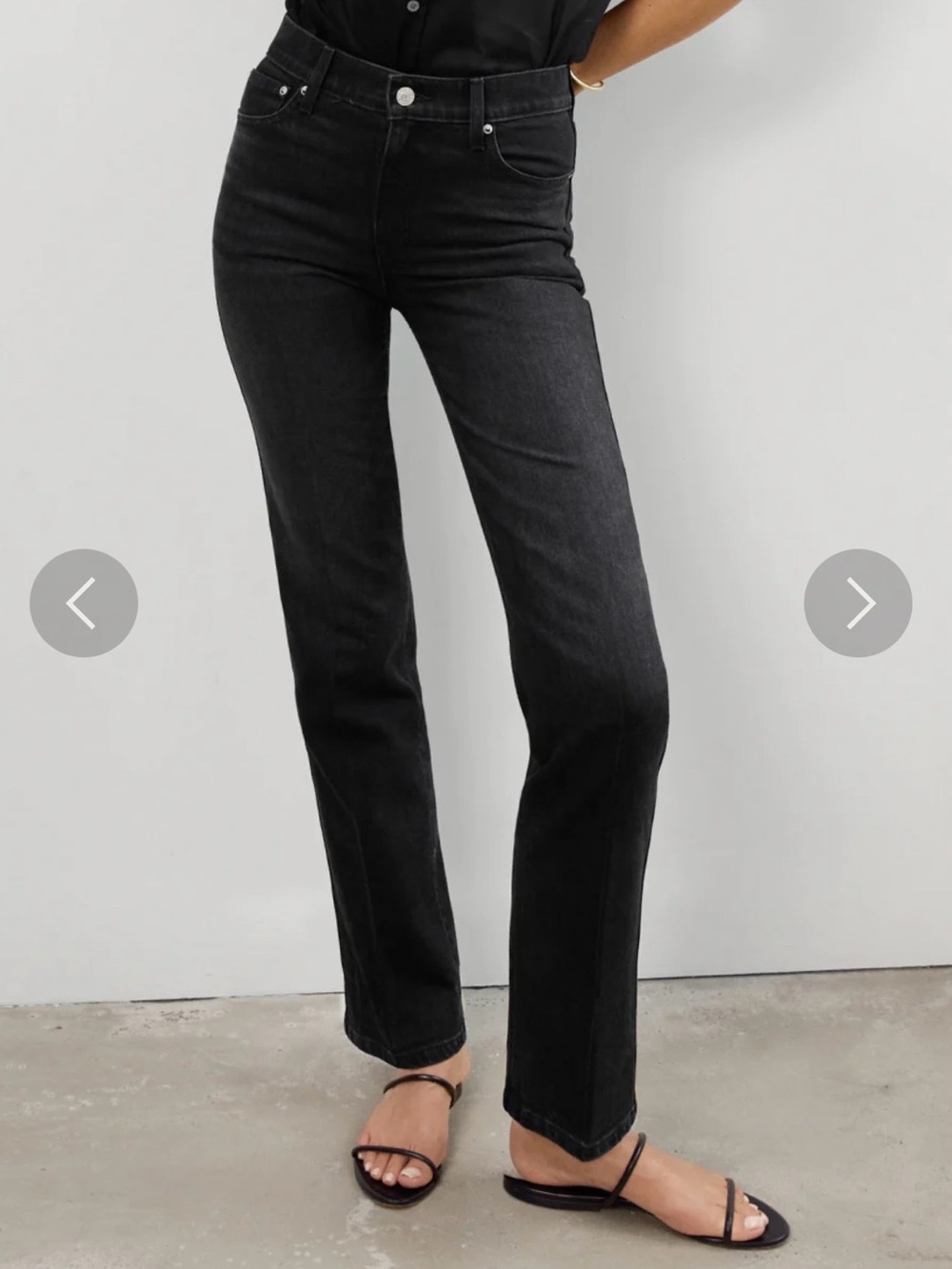 AYR Black Straight-Leg Jeans NWOT
